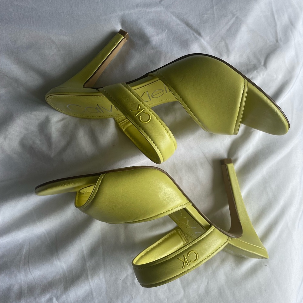Neon Yellow Calvin Klein Heels